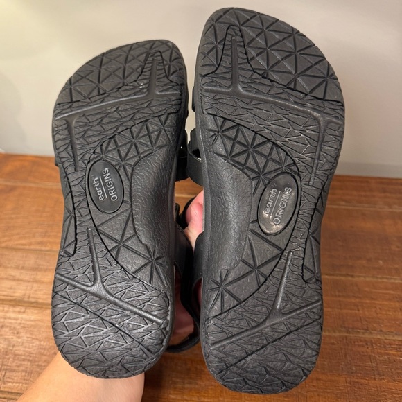 Earth Origins Black‎ Strappy Sandals Women’s 6.5 - Picture 5 of 8